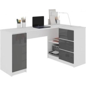 ALAUR | Bureau informatique d&rsquo;angle 155x85x75 cm